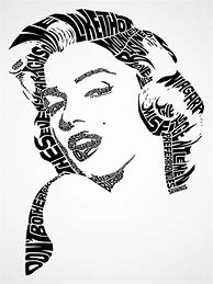 Image result for Typographic Portrait Pin Up