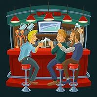 Image result for Going Out to the Pub Cartoon