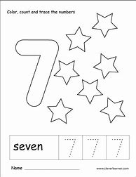Image result for Printable Preschool Worksheets Number 7