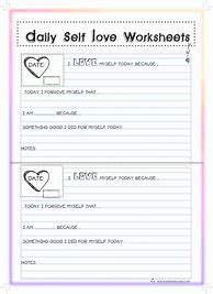 Image result for Self-Love Worksheets Printable