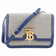 Image result for Small Burberry Purse Flap Leather and Plaid