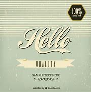 Image result for Green Hello Vintage