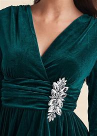 Image result for Venus Dress Velvet Blue and Green