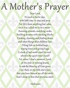 Image result for Mother's Day Prayer Card