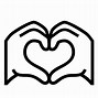 Image result for Finger Heart Default Skin Tone Emoji