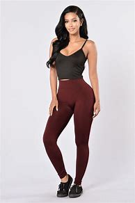 Image result for Fashion Nova Burgundy Leggings