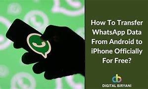 Image result for Whats App Data Transfer Android to iPhone Free
