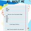 Image result for All About Me Worksheet High School