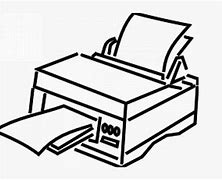 Image result for Printer Drawing Black and White