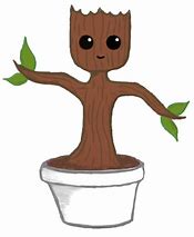 Image result for Baby Groot Flower Pot PNG