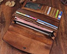 Image result for Genuine Leather Long Wallet
