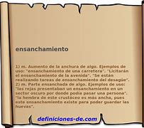 Image result for ensanchamiento