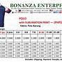 Image result for Polo Shirt Size Chart