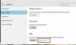 Image result for Forgot Pin Windows 10