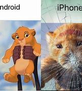 Image result for Android vs iPhone Meme Cracked Screen