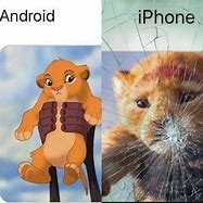 Image result for iPhone vs Android Frog Meme