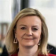 Image result for Liz Truss Blue Dress