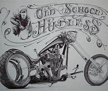 Image result for Old School Motorcycle Art