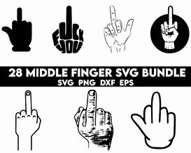 Image result for Middle Finger Saying SVG