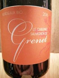 Image result for Sylvain Christophe Sauvignon Blanc Bordeaux Petite Grenet