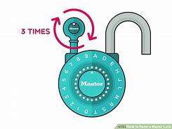 Image result for How to Reset a Master Lock Directional