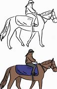 Image result for Drawing of a Jockey Riding a Horse