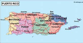 Image result for Puerto Rico Cities Map
