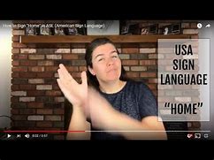 Image result for Home ASL Sign