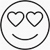 Image result for Heart Eyes. Emoji Coloring