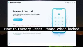 Image result for How to Factory Reset iPhone While Locked