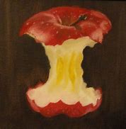 Image result for Still Life Art of a Apple Being Eaten