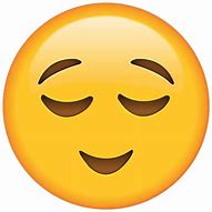 Image result for Relieved Emoji Face