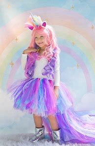 Image result for Girl Costume Unicorn Rain Now