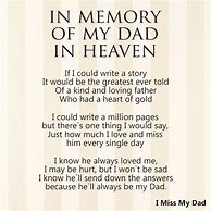 Image result for Miss You Dad Heaven Poem