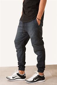 Image result for Denim Joggers Men