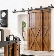 Image result for Bypass Barn Door Hardware
