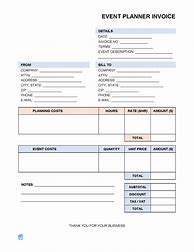 Image result for Event Invoice Template