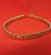 Image result for 925 Silver Gold Plated Chain Bracelets for Women