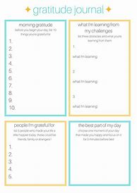 Image result for Daily Gratitude Diary Template