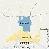 Image result for Evansville Indiana Zip Code Map