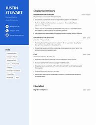 Image result for Scheduler Resume Examples