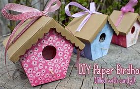Image result for Paper Bird House Template