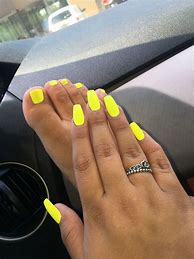 Image result for Neon Yellow and Purple Nails