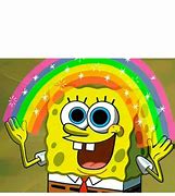 Image result for Spongebob Rainbow Meme Template