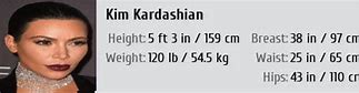 Image result for Kim Kardashian Measures