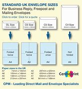 Image result for Envelope Sizes Numbers