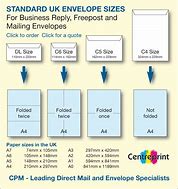 Image result for Post Office Envelopes Sizes