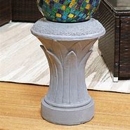 Image result for Gazing Ball Stands Pedestals