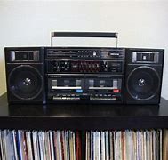 Image result for Sanyo 800 CD Dual Cassette Boombox