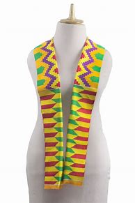 Image result for Colorful Striped Kente Scarf